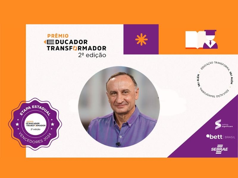 Professor da Novoeste é Vencedor Estadual do Prêmio Educador Transformador