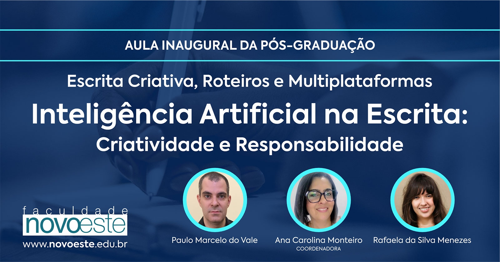 Palestra: Inteligência Artificial na Escrita: Criatividade e Responsabilidade