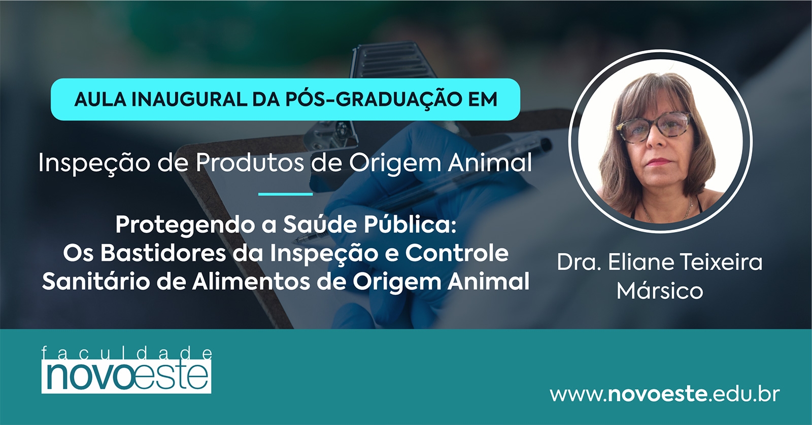 Palestra: Protegendo a Saúde Pública: Os Bastidores da Inspeção e Controle Sanitário de Alimentos de Origem Animal